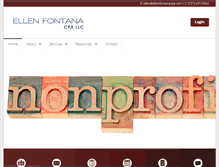 Tablet Screenshot of ellenfontanacpa.com